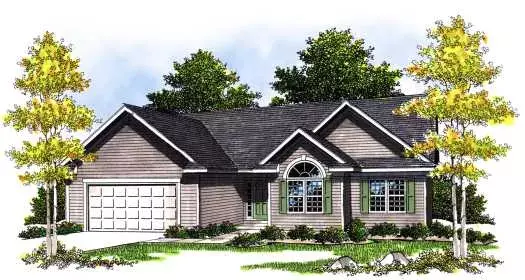 Traditional house plans 7-381 - front exterior, 1,649 sq ft, 3 bed, 2 bath house plans | Monster House Plans