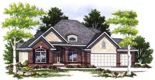 Traditional house plans 7-412 - front exterior, 3,786 sq ft, 4 bed, 4 bath house plans | Monster House Plans