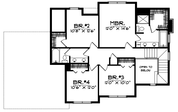 Upper/Second Floor Plan:7-444