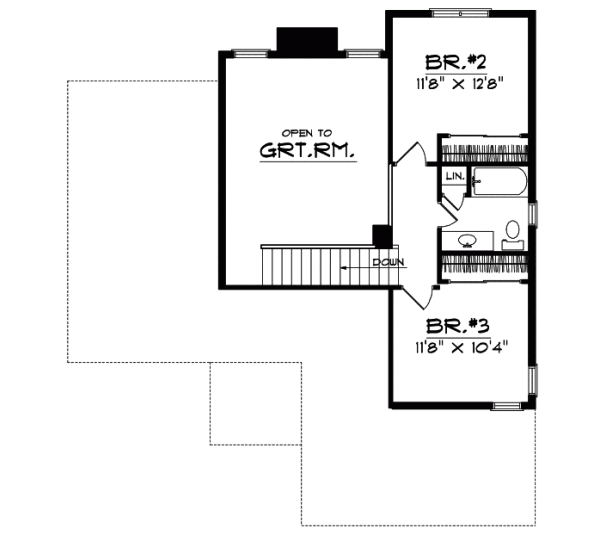 Upper/Second Floor Plan:7-456