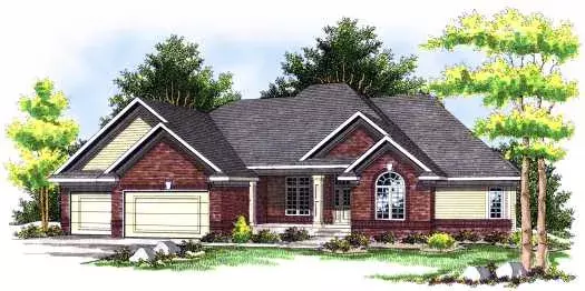 Traditional house plans 7-468 - front exterior, 2,648 sq ft, 4 bed, 2 bath house plans | Monster House Plans