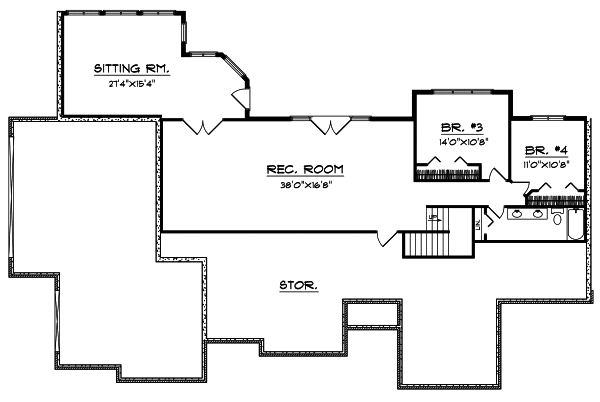 Lower Floor Plan:7-542