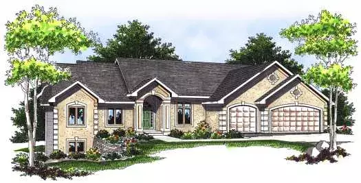 European house plans 7-546 - front exterior, 4,555 sq ft, 5 bed, 3 bath house plans | Monster House Plans