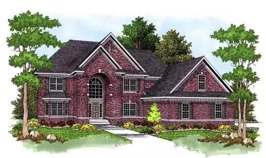 Traditional house plans 7-573 - front exterior, 4,963 sq ft, 4 bed, 3 bath house plans | Monster House Plans