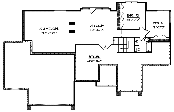 Lower Floor Plan:7-583
