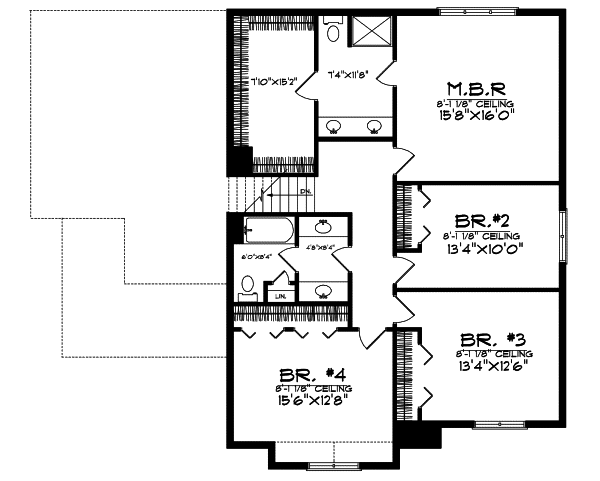 Upper/Second Floor Plan:7-585