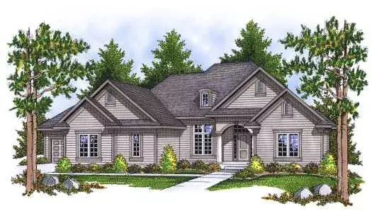 Traditional house plans 7-634 - front exterior, 3,771 sq ft, 4 bed, 3 bath house plans | Monster House Plans