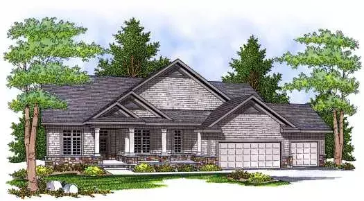 Traditional house plans 7-641 - front exterior, 3,696 sq ft, 4 bed, 3 bath house plans | Monster House Plans