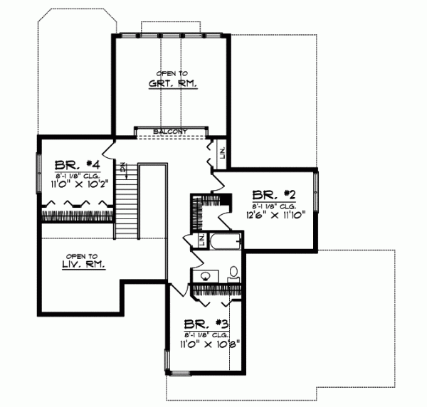 Upper/Second Floor Plan:7-650
