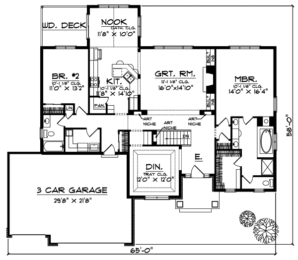 Main Floor Plan: 7-655