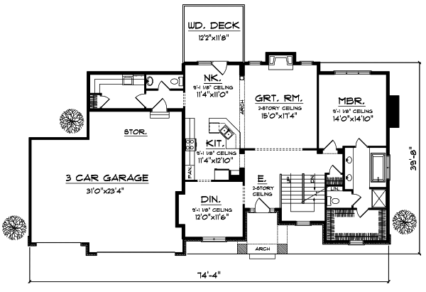 Main Floor Plan: 7-680