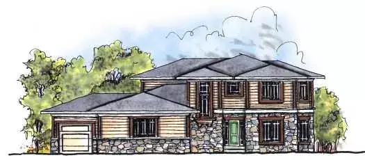 Prairie house plans 7-685 - front exterior, 2,782 sq ft, 4 bed, 3 bath house plans | Monster House Plans