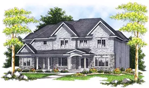 Country house plans 7-688 - front exterior, 3,033 sq ft, 4 bed, 3 bath house plans | Monster House Plans