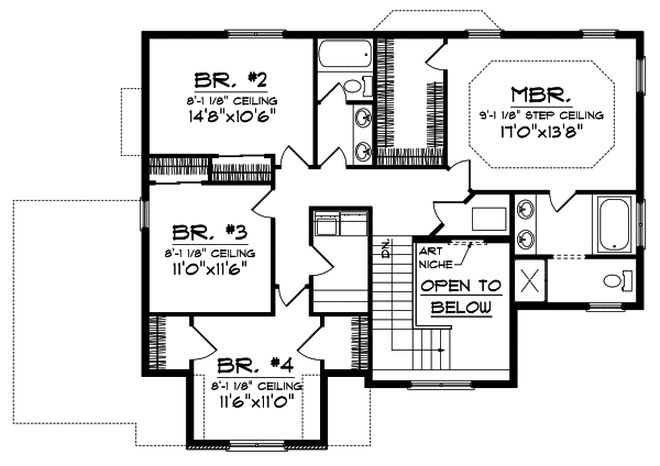 Upper/Second Floor Plan:7-772