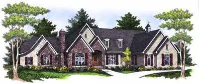 European house plans 7-788 - front exterior, 6,223 sq ft, 4 bed, 4 bath house plans | Monster House Plans