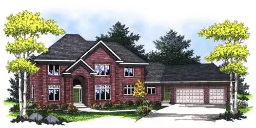 Traditional house plans 7-789 - front exterior, 5,009 sq ft, 5 bed, 3 bath house plans | Monster House Plans