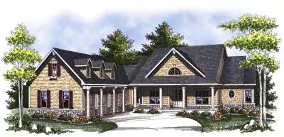 Southern house plans 7-813 - front exterior, 4,441 sq ft, 5 bed, 4 bath house plans | Monster House Plans