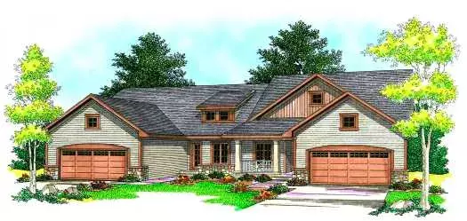 Country house plans 7-854 - front exterior, 2,718 sq ft, 4 bed, 4 bath house plans | Monster House Plans