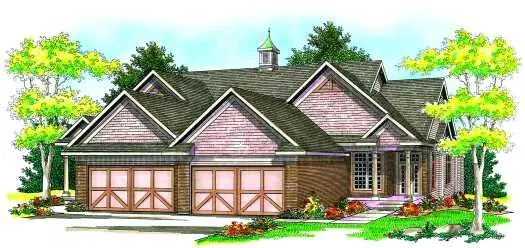 Country house plans 7-871 - front exterior, 2,940 sq ft, 4 bed, 4 bath house plans | Monster House Plans