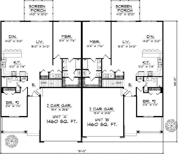 Traditional Style Floor Plans 7-877