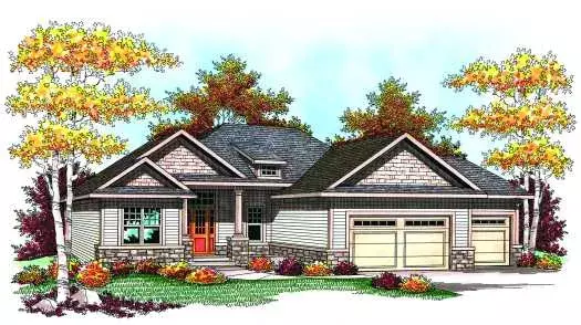 Traditional house plans 7-896 - front exterior, 2,716 sq ft, 5 bed, 3 bath house plans | Monster House Plans