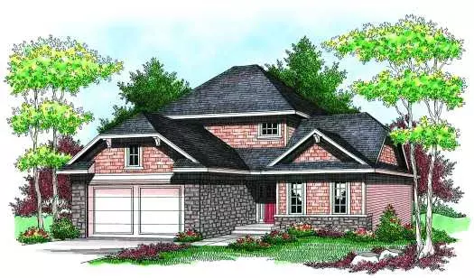 Traditional house plans 7-922 - front exterior, 1,610 sq ft, 3 bed, 2 bath house plans | Monster House Plans