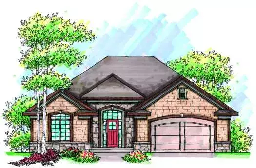 Traditional house plans 7-924 - front exterior, 1,770 sq ft, 2 bed, 2 bath house plans | Monster House Plans