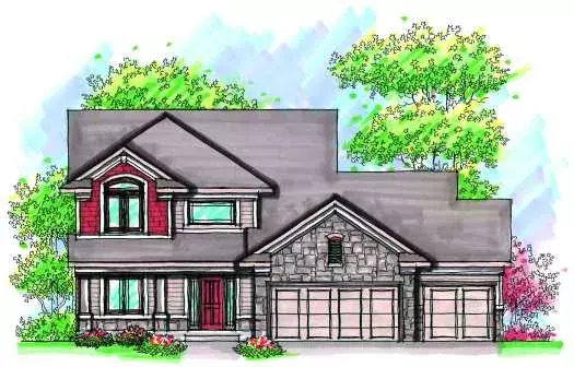 Traditional house plans 7-928 - front exterior, 2,261 sq ft, 3 bed, 2 bath house plans | Monster House Plans