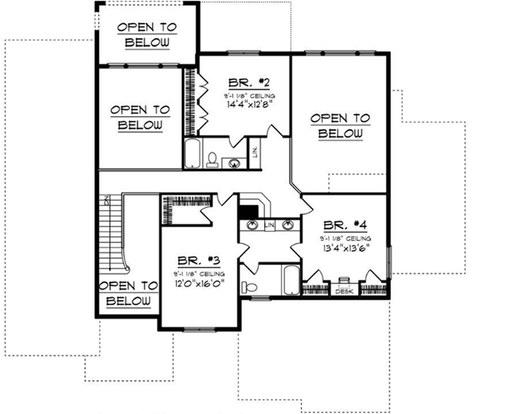 Upper/Second Floor Plan:7-934