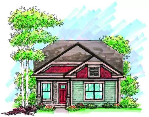 Bungalow house plans 7-941 - front exterior, 1,250 sq ft, 2 bed, 2 bath house plans | Monster House Plans