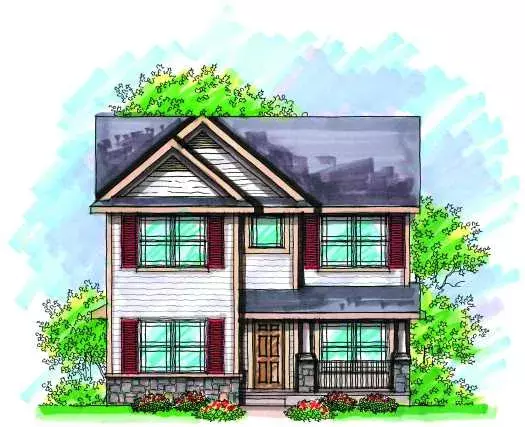Traditional house plans 7-944 - front exterior, 1,570 sq ft, 3 bed, 2 bath house plans | Monster House Plans