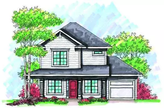 Traditional house plans 7-947 - front exterior, 1,233 sq ft, 2 bed, 2 bath house plans | Monster House Plans