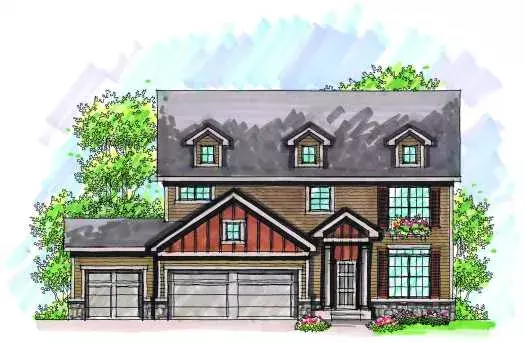 Traditional house plans 7-967 - front exterior, 2,353 sq ft, 3 bed, 2 bath house plans | Monster House Plans