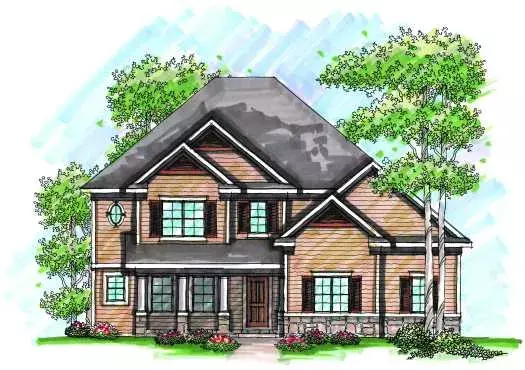 Farmhouse house plans 7-968 - front exterior, 2,583 sq ft, 4 bed, 3 bath house plans | Monster House Plans