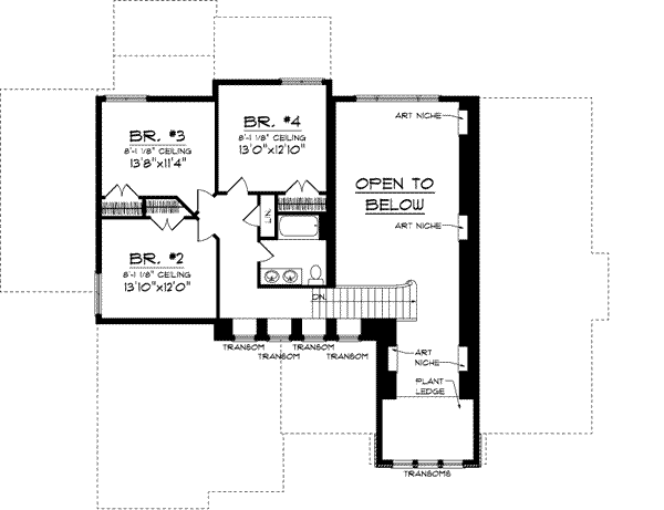 Upper/Second Floor Plan:7-972