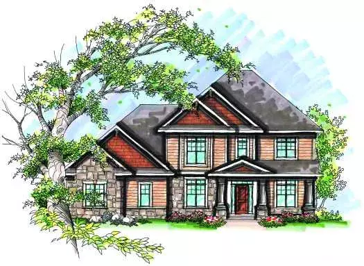 Traditional house plans 7-978 - front exterior, 3,210 sq ft, 4 bed, 3 bath house plans | Monster House Plans