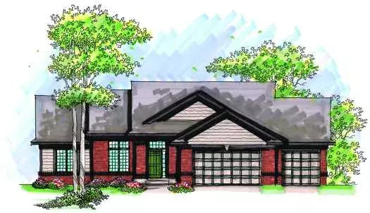 Traditional house plans 7-980 - front exterior, 1,944 sq ft, 2 bed, 2 bath house plans | Monster House Plans