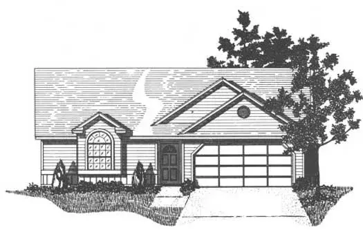 Traditional house plans 71-147 - front exterior, 1,479 sq ft, 3 bed, 2 bath house plans | Monster House Plans