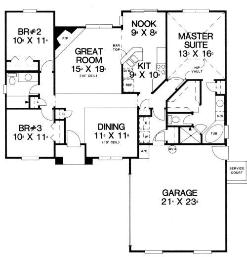 Main Floor Plan: 71-175