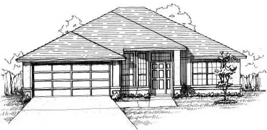 Traditional house plans 71-182 - front exterior, 1,624 sq ft, 3 bed, 2 bath house plans | Monster House Plans