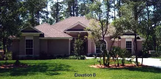 Sunbelt house plans 71-203 - front exterior, 1,773 sq ft, 4 bed, 2 bath house plans | Monster House Plans