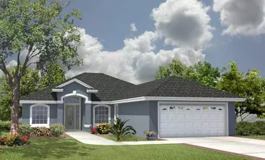 Traditional house plans 71-248 - front exterior, 1,976 sq ft, 4 bed, 3 bath house plans | Monster House Plans