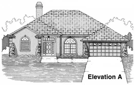 Traditional house plans 71-272 - front exterior, 2,101 sq ft, 3 bed, 2 bath house plans | Monster House Plans