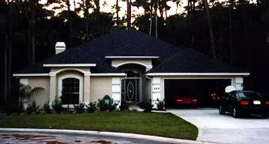 Mediterranean house plans 71-289 - front exterior, 2,212 sq ft, 4 bed, 3 bath house plans | Monster House Plans