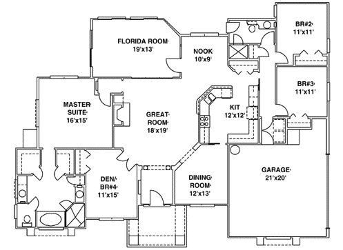 Main Floor Plan: 71-301