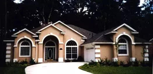 Mediterranean house plans 71-342 - front exterior, 2,541 sq ft, 4 bed, 3 bath house plans | Monster House Plans