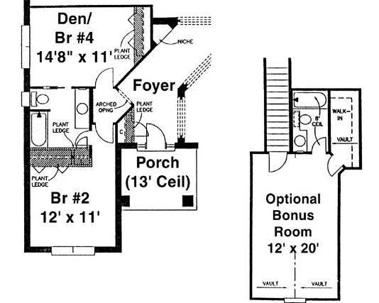 Mediterranean Style Floor Plans Plan: 71-356