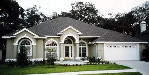 Sunbelt house plans 71-374 - front exterior, 3,130 sq ft, 5 bed, 4 bath house plans | Monster House Plans