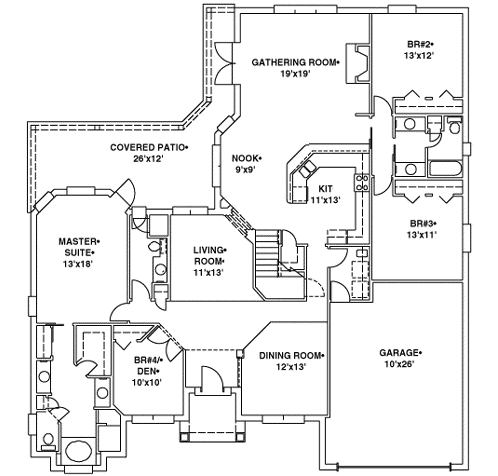 Main Floor Plan: 71-374