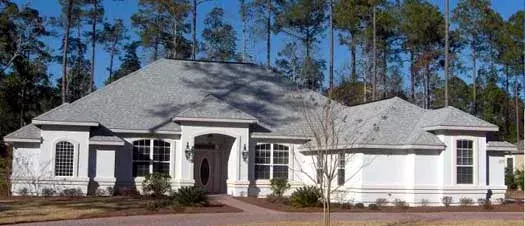 Mediterranean house plans 71-427 - front exterior, 2,409 sq ft, 4 bed, 3 bath house plans | Monster House Plans